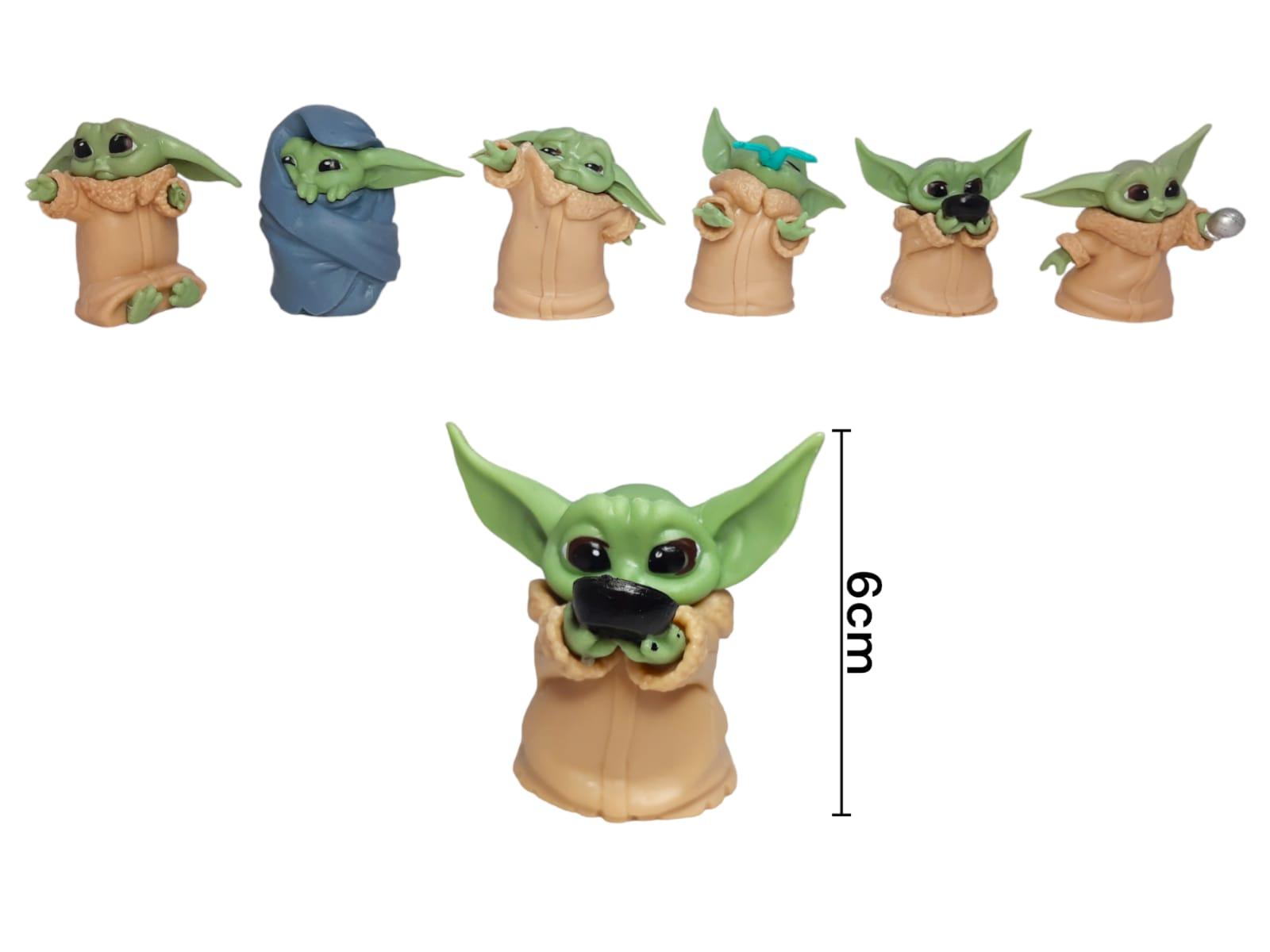 Figuras Bebe Yoda x6